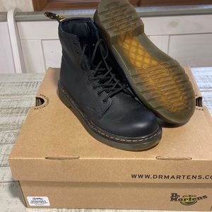 Junior leather lace up boots Doc Marten